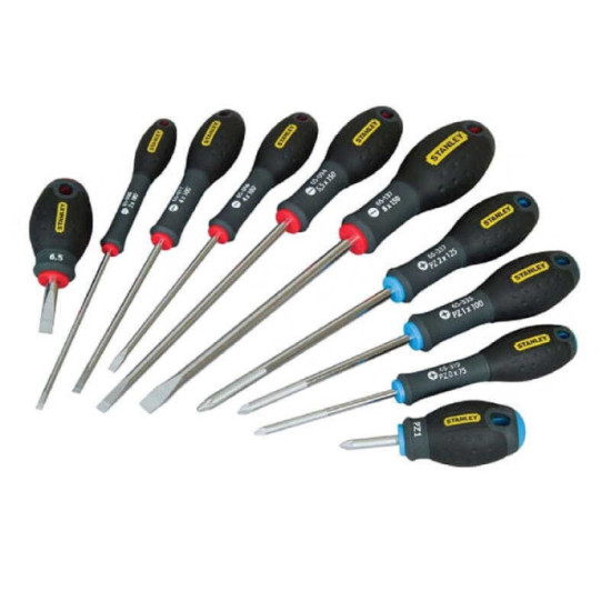 Jeu de 10 tournevis fatmax Stanley 565427