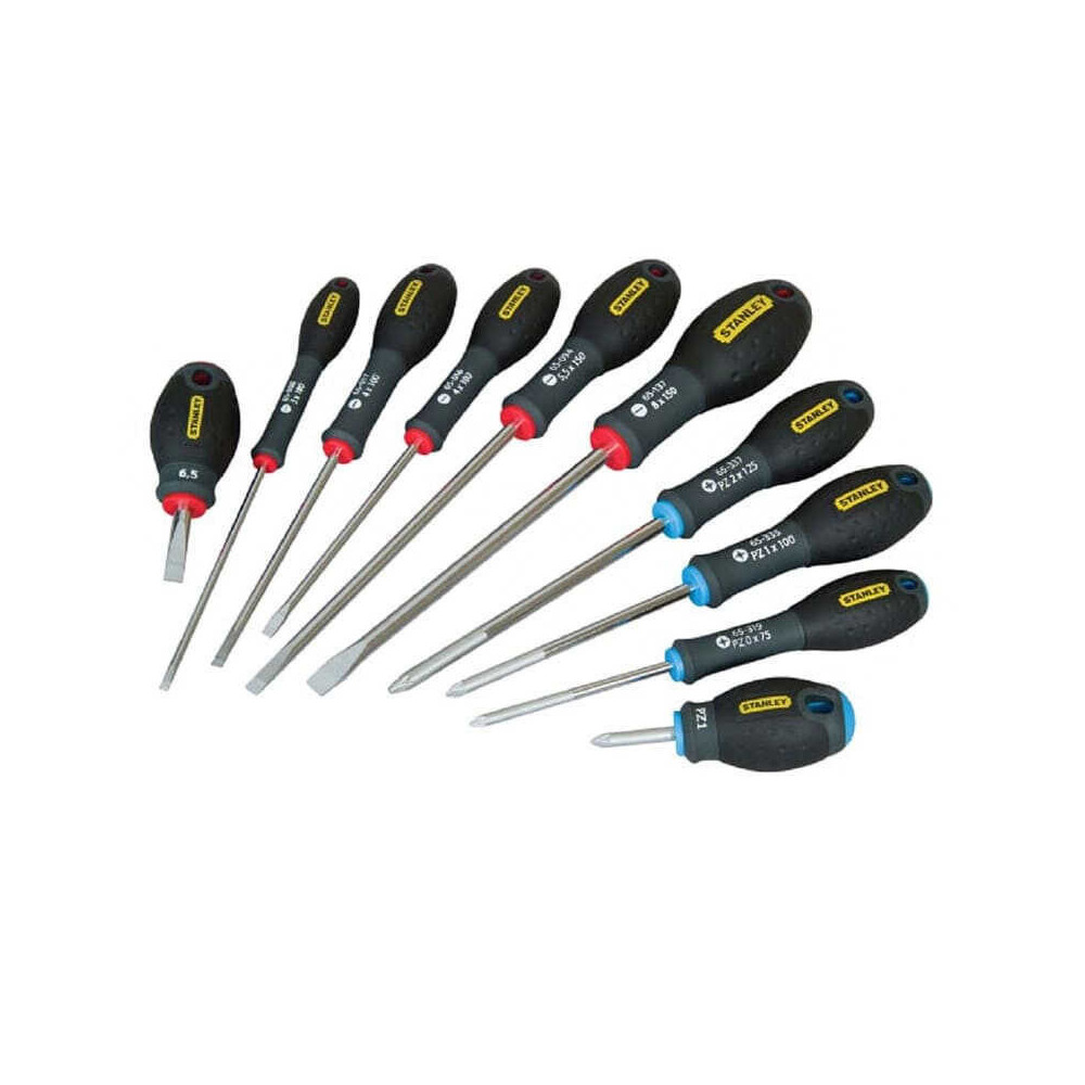 Jeu de 10 tournevis fatmax Stanley 565427