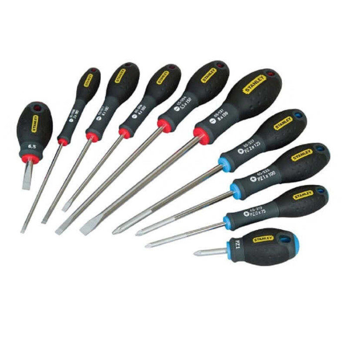 Jeu de 10 tournevis fatmax Stanley 565427