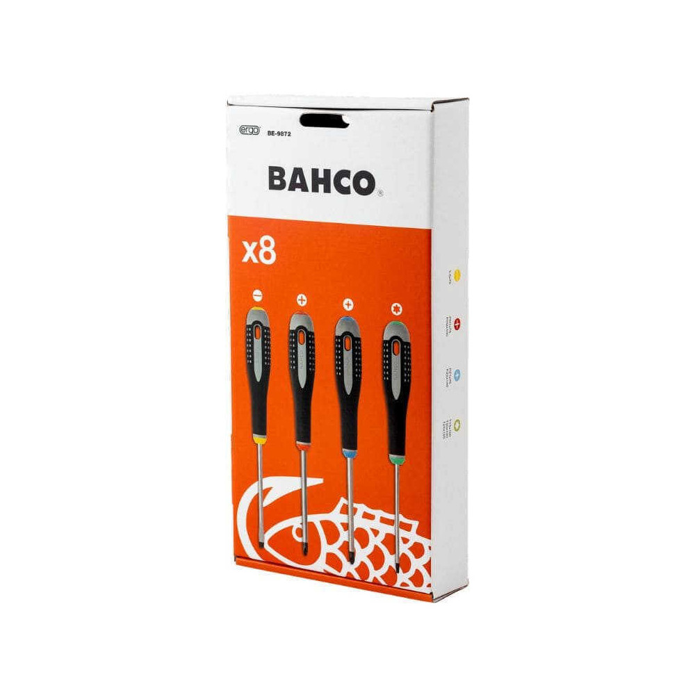Jeu de tournevis a fente 8 pcs Bahco be 9872