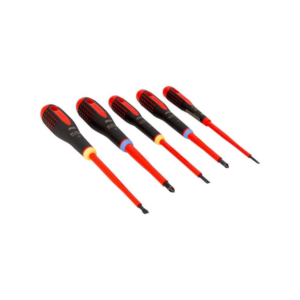 Jeu de tournevis isoles fendus pozidriv 5 pieces Bahco be 9882S