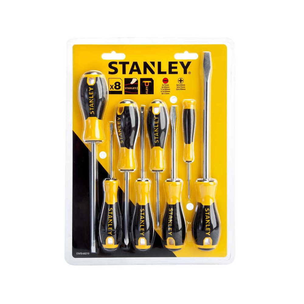 Set de 8 tournevis Stanley 060210