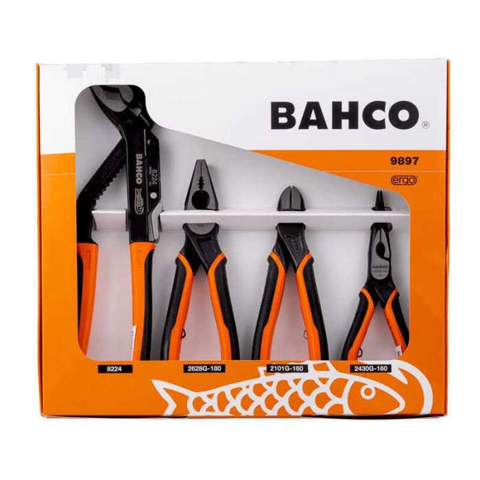 Jeu 4 pinces tenailles Bahco 9897