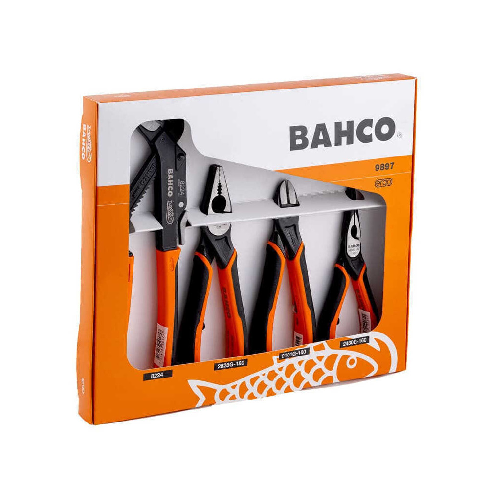 Jeu 4 pinces tenailles Bahco 9897