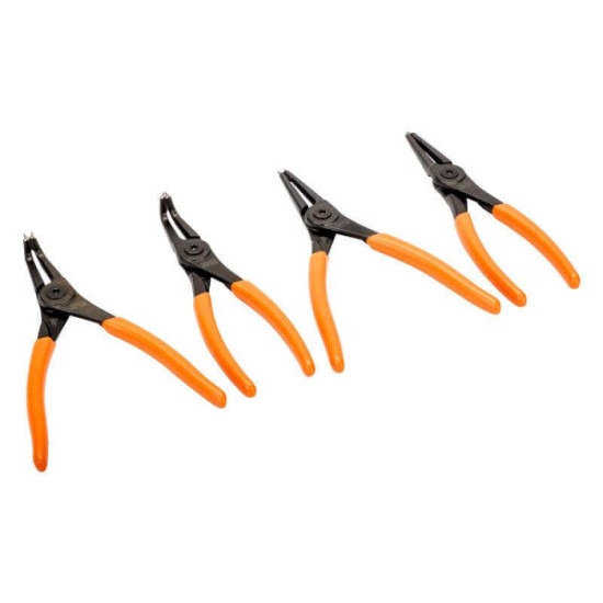 Jeu de pinces a circlips interieurs et exterieurs Bahco 28 29S4