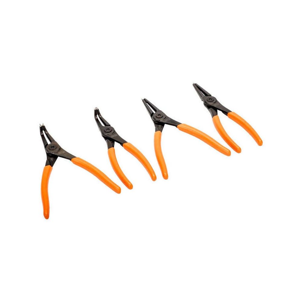 Jeu de pinces a circlips interieurs et exterieurs Bahco 28 29S4