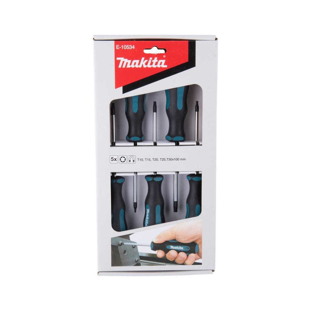 Jeu de 5 tournevis torx Makita e 10534