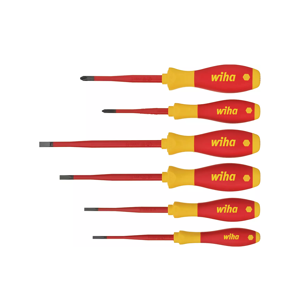 Jeu de tournevis softfinish 6 pcs slimfix wiha 35389