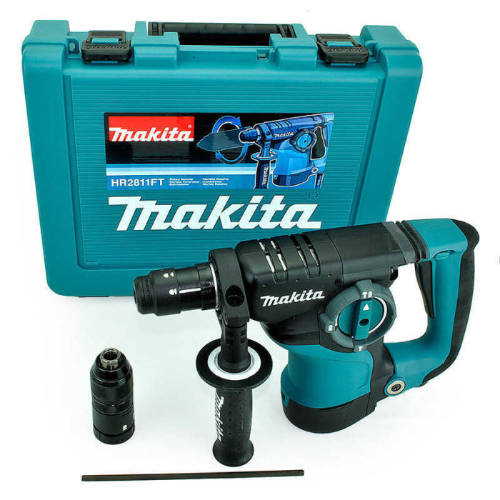 Perforateur SDS-Plus Makita HR2811FT 800 W avec mandrin interchangeable, en coffret | ProForPro