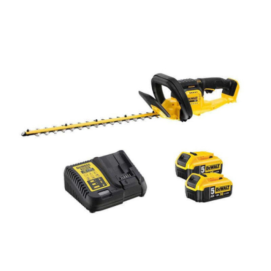 Taille haies sans fil 18V avec batterie lamier de 55 cm Dewalt DCMHT563P2