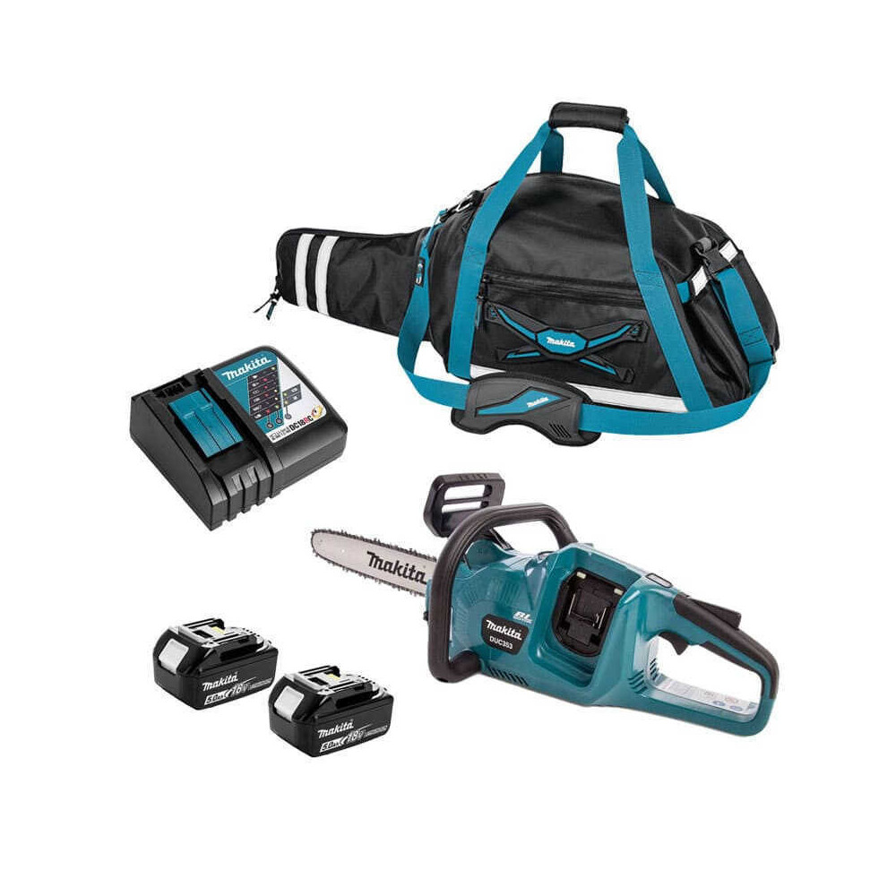 Tronconneuse 36V lxt 2X50 ah guide de 35 cm dans un sac Makita DUC353RT2X