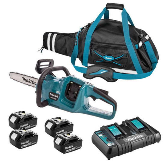 Tronconneuse 36V lxt 4X50 ah avec chargeur double Makita DUC353PT4X