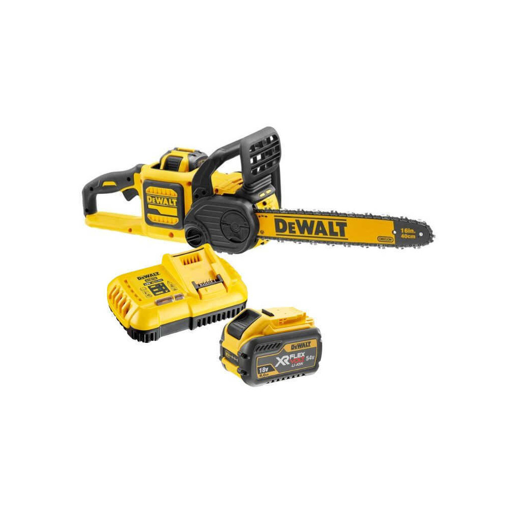 Tronconneuse 40 cm 18V 54V xr flexvolt 9 ah Dewalt DCM575X1 qw