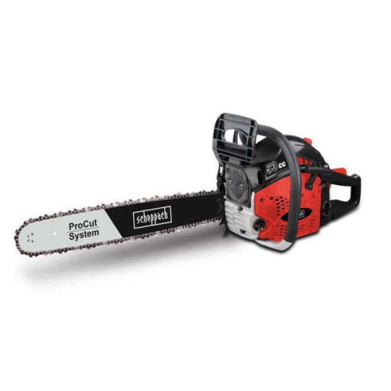 Tronconneuse thermique moteur chaine et guide 51CM CSP5300 scheppach 5910112904