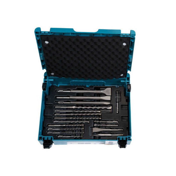 Jeu de forets et burins sds plus dans coffret 17 pcs Makita e 17790