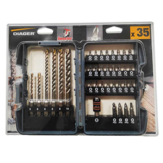 Coffret de forets sds plus embout diager 108B