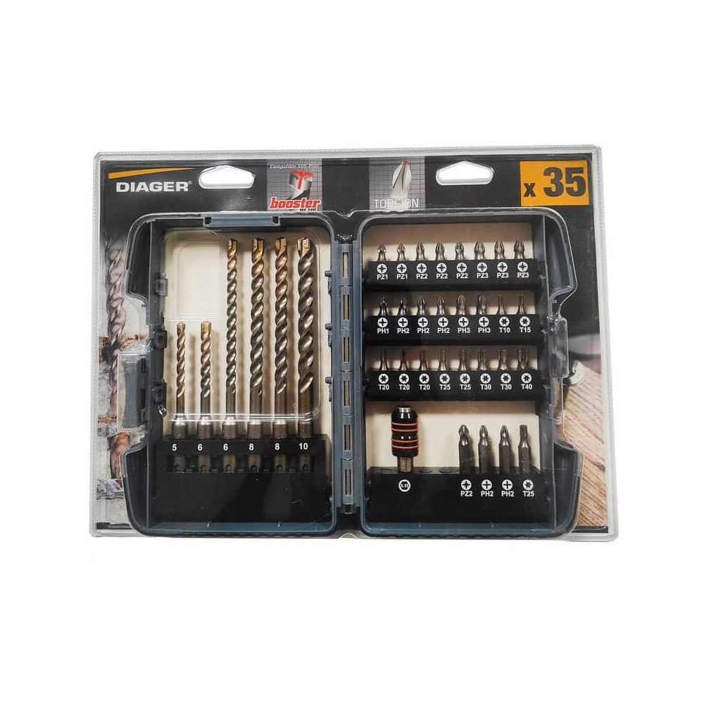 Coffret de forets sds plus embout diager 108B
