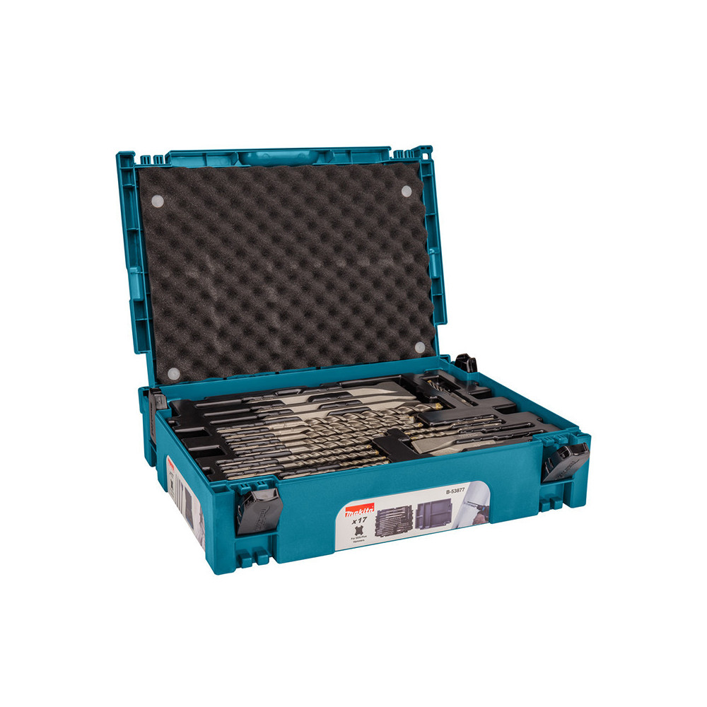 Coffret forets et burins sds 17PCS makpac Makita b 53877