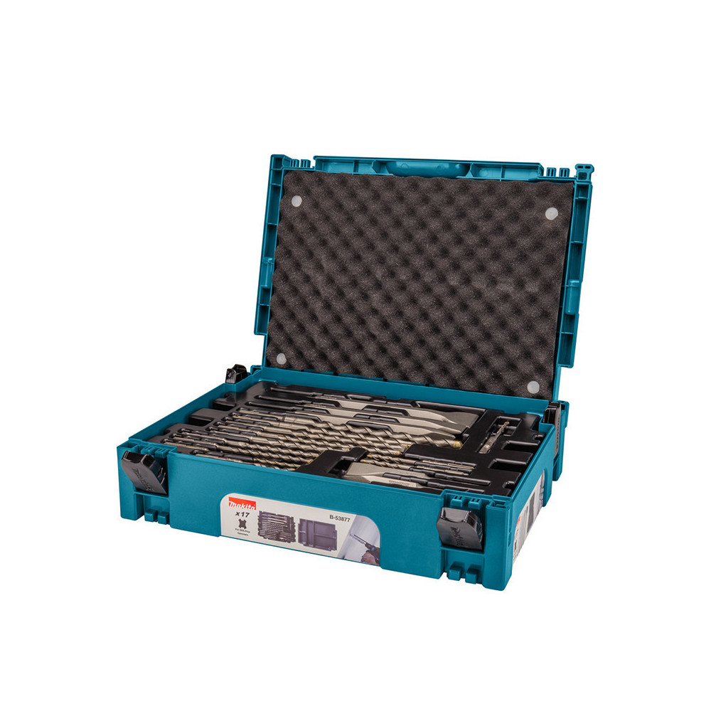 Coffret forets et burins sds 17PCS makpac Makita b 53877
