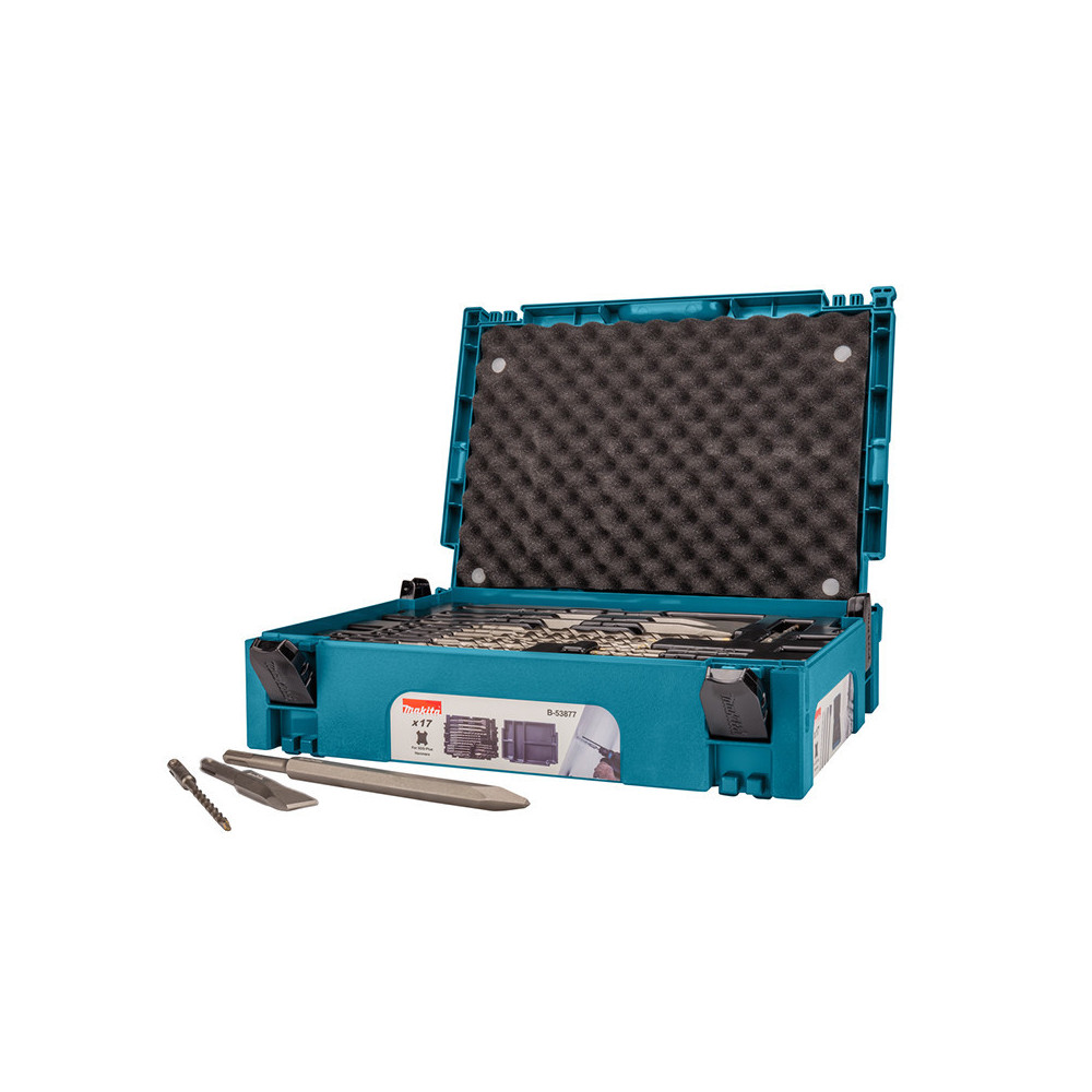 Coffret forets et burins sds 17PCS makpac Makita b 53877