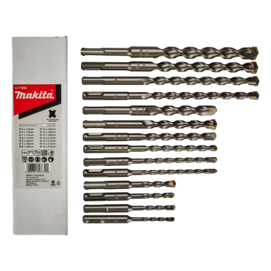 Ensemble de forets en beton sds 14 pcs Makita d 71956