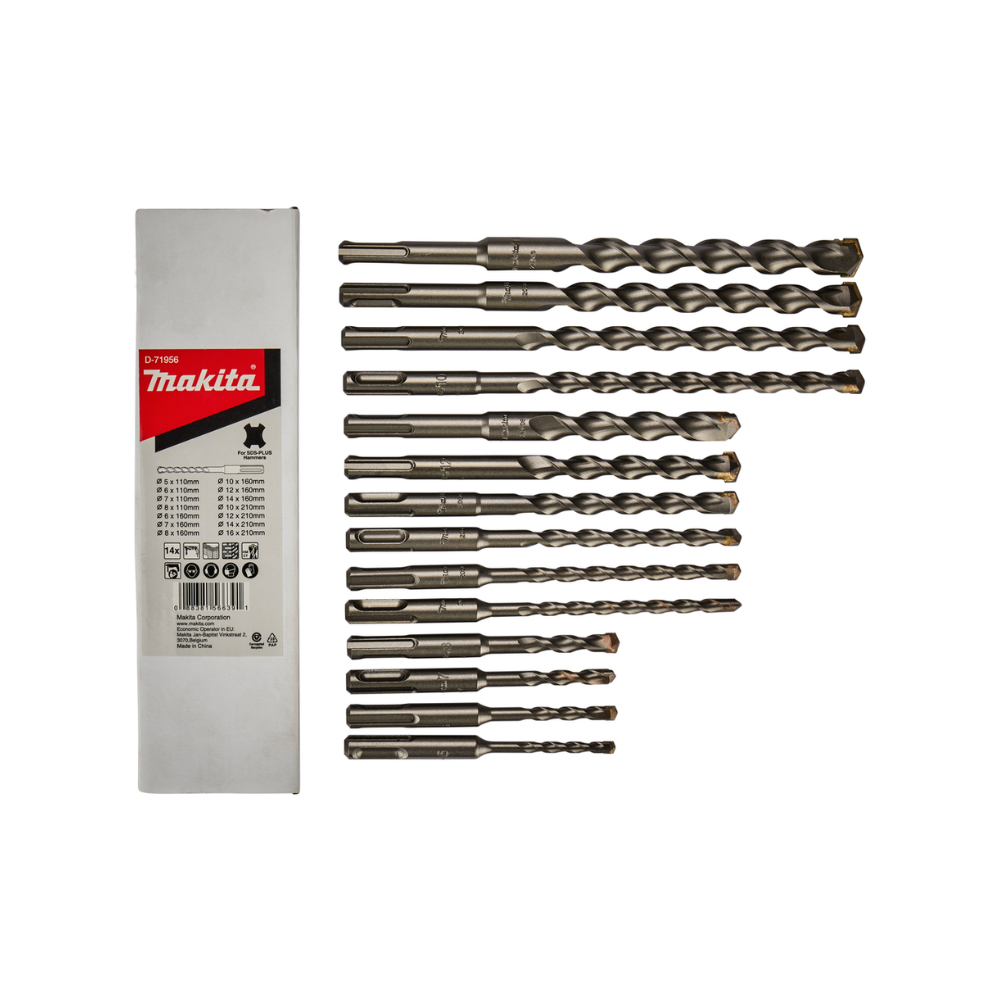 Ensemble de forets en beton sds 14 pcs Makita d 71956