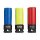 Coffret de 3 douilles longues 12 o 17 19 21 mm Makita e 12354