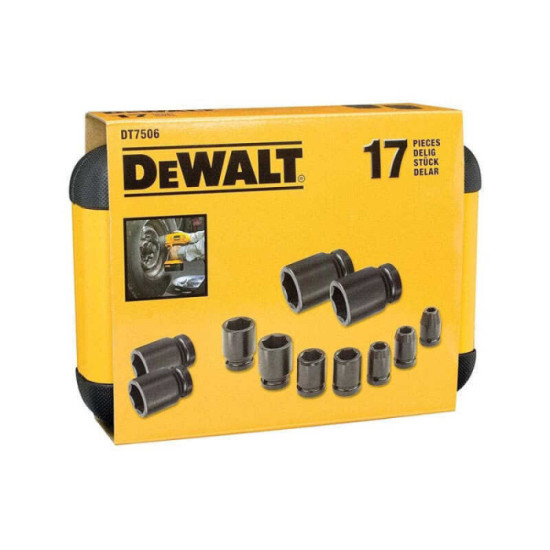 Coffret de douilles a chocs 1 2 16 pcs Dewalt DT7506