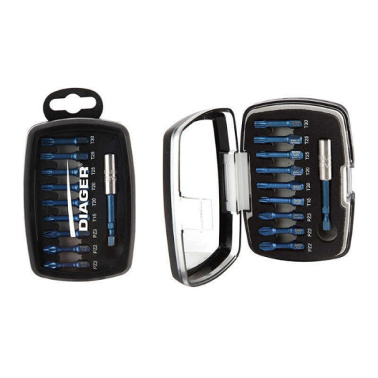 Coffret de 10 embouts blueshock diager 631C