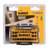 Coffrets 32 pieces avec embouts de vissage impact torsion 25 mm Dewalt DT70523T