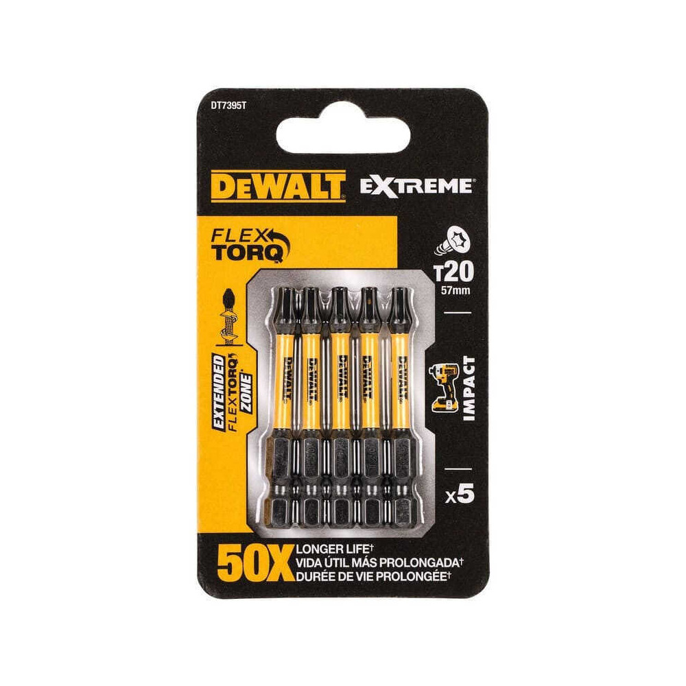 Embout impact torsion 50 mm T20 Dewalt DT7395T