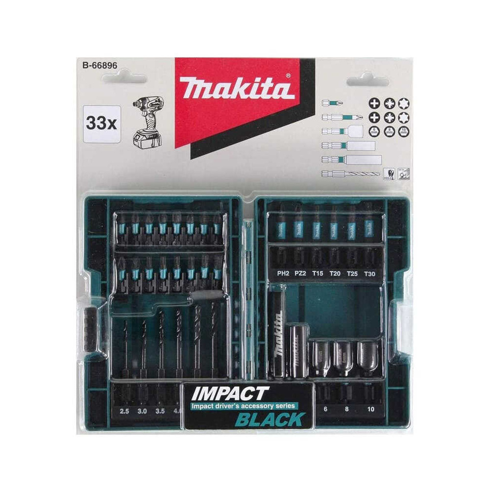 Jeu de forets et embouts 33 pce Makita b 66896
