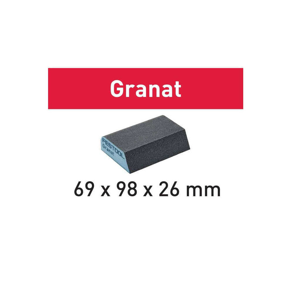 Eponge de poncage granat 69X98X26 120 co GR6 Festool 201084