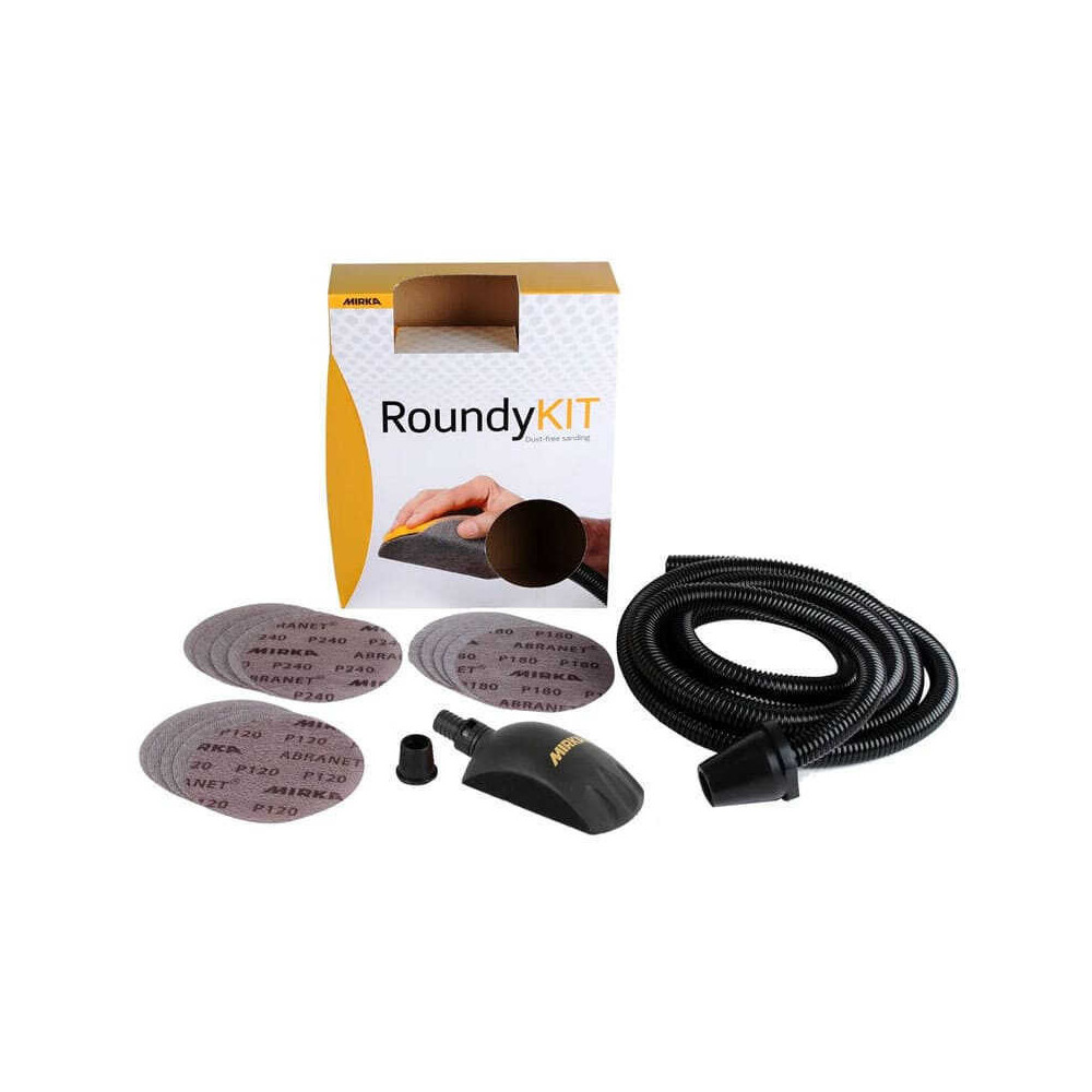Kit cale manuelle roundy 150 mm avec disques abranet Mirka KIT00ROUND