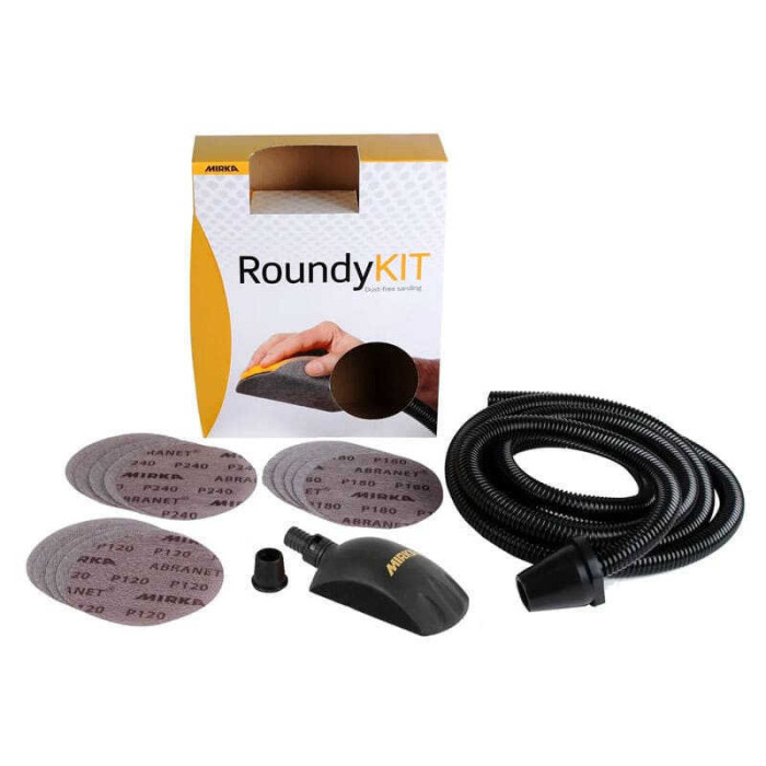 Kit cale manuelle roundy 150 mm avec disques abranet Mirka KIT00ROUND
