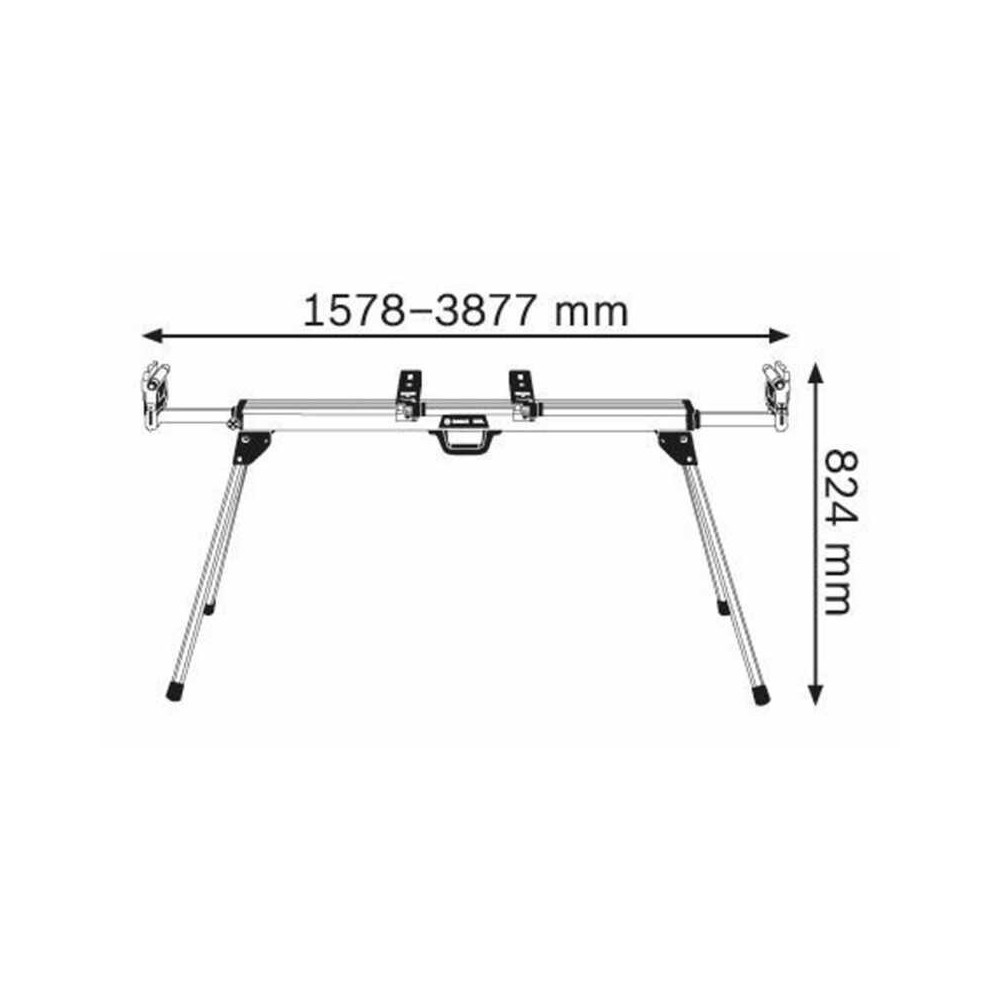 Table de travail pour scie a onglets universel gta 3800 pro Bosch 0601B24000