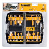Jeu de fraises 12 pieces en coffret tige de 8 mm DeWalt DT90016-QZ