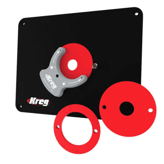 Plaque d'insertion pour routeur non pre percee Kreg PRS4038