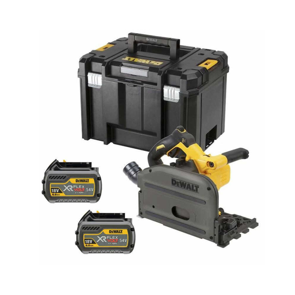 Scie plongeante 18V xr flexvolt 165MM 2X60 ah dans coffret tstak Dewalt DCS520T2 qw