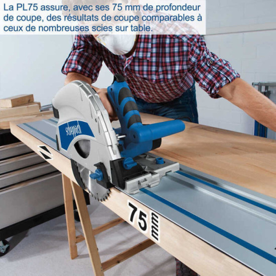 Scie plongeante avec lame de 210MM PL75 scheppach 5901804901
