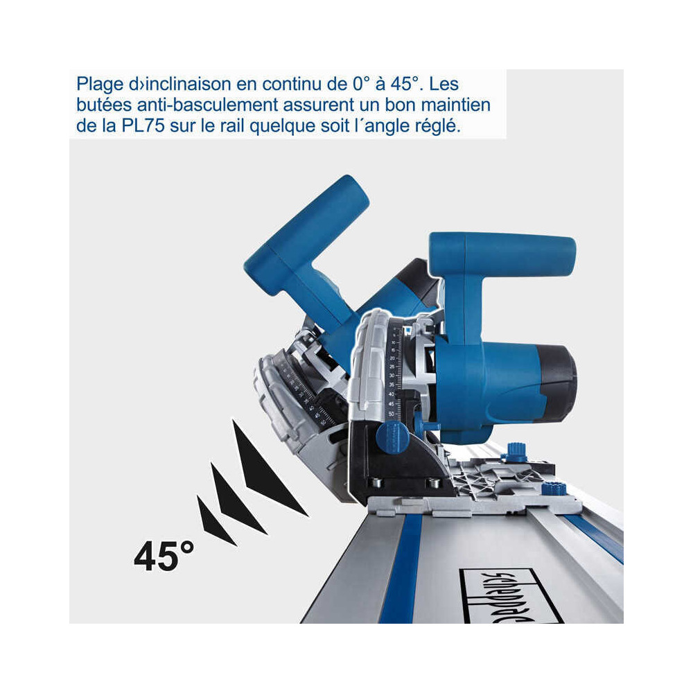 Scie plongeante avec lame de 210MM PL75 scheppach 5901804901