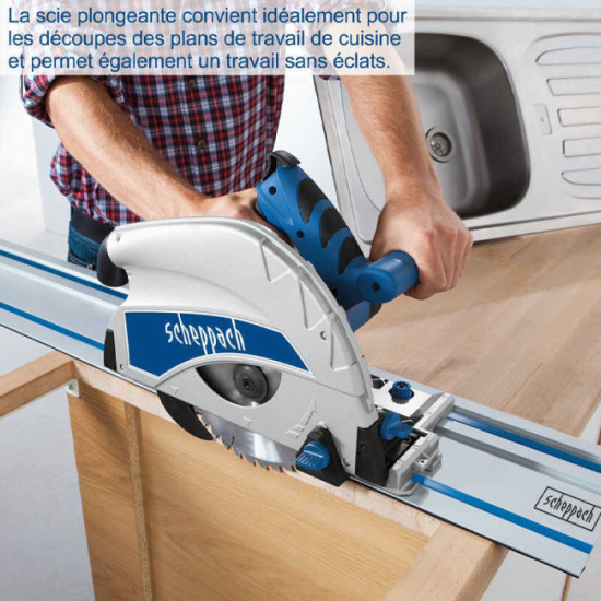 Scie plongeante avec lame de 210MM PL75 scheppach 5901804901