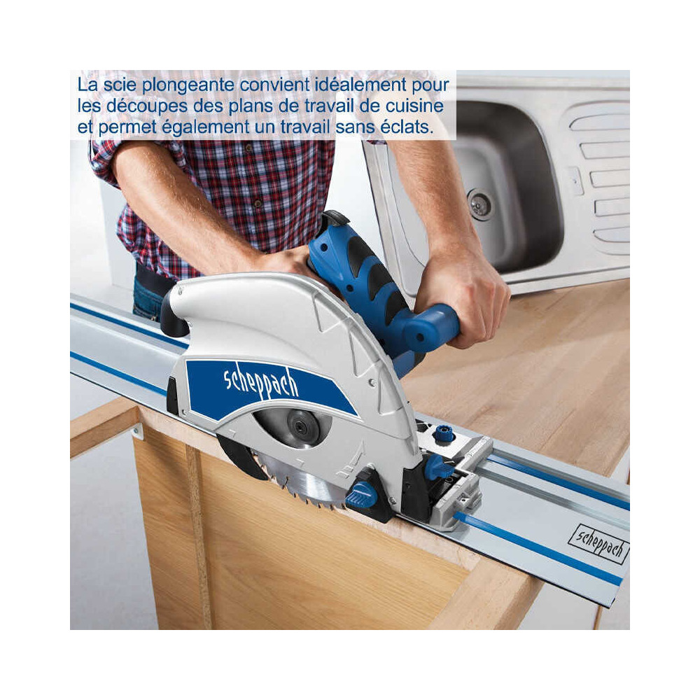 Scie plongeante avec lame de 210MM PL75 scheppach 5901804901