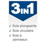Scie plongeante avec lame de 210MM PL75 scheppach 5901804901