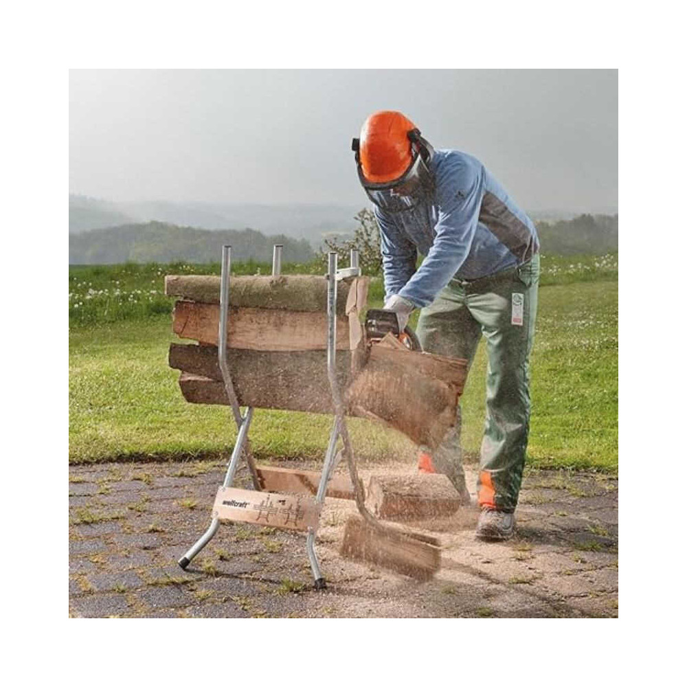 Chevalet de tronconnage charge max 100KG wolfcraft 5119000