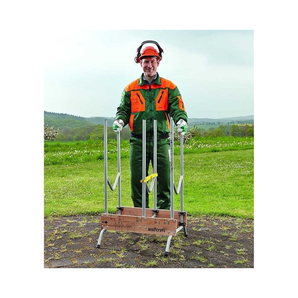 Chevalet de tronconnage pliable et mobile charge max 150 kg wolfcraft 5121000