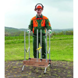 Chevalet de tronconnage pliable et mobile charge max 150 kg wolfcraft 5121000