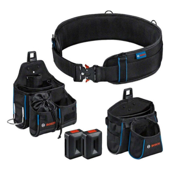 Ceinture porte outils 108 cm avec sacoches de rangement et proclick Bosch 1600A0265R