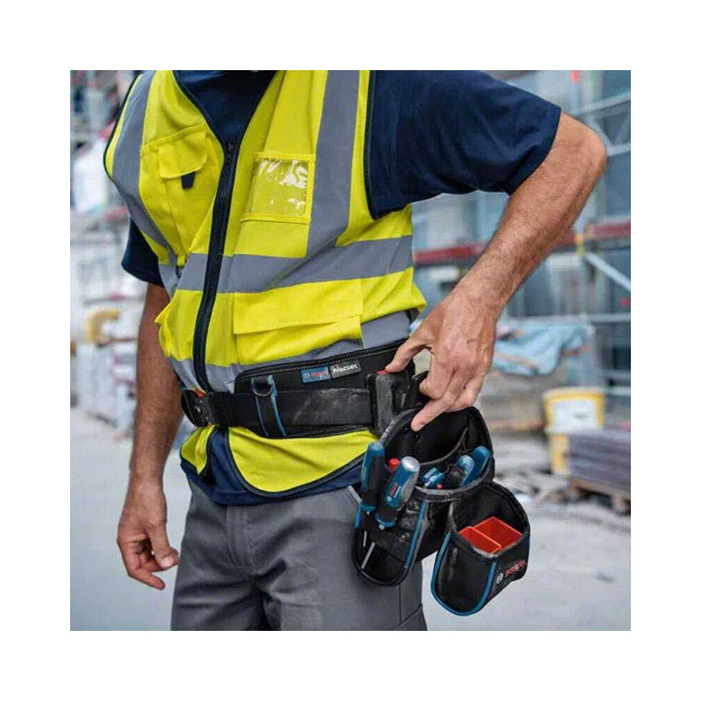 Ceinture porte outils 108 cm avec sacoches de rangement et proclick Bosch 1600A0265R