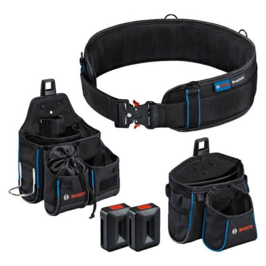 Ceinture porte outils 93 cm avec sacoches de rangement et proclick Bosch 1600A0265P